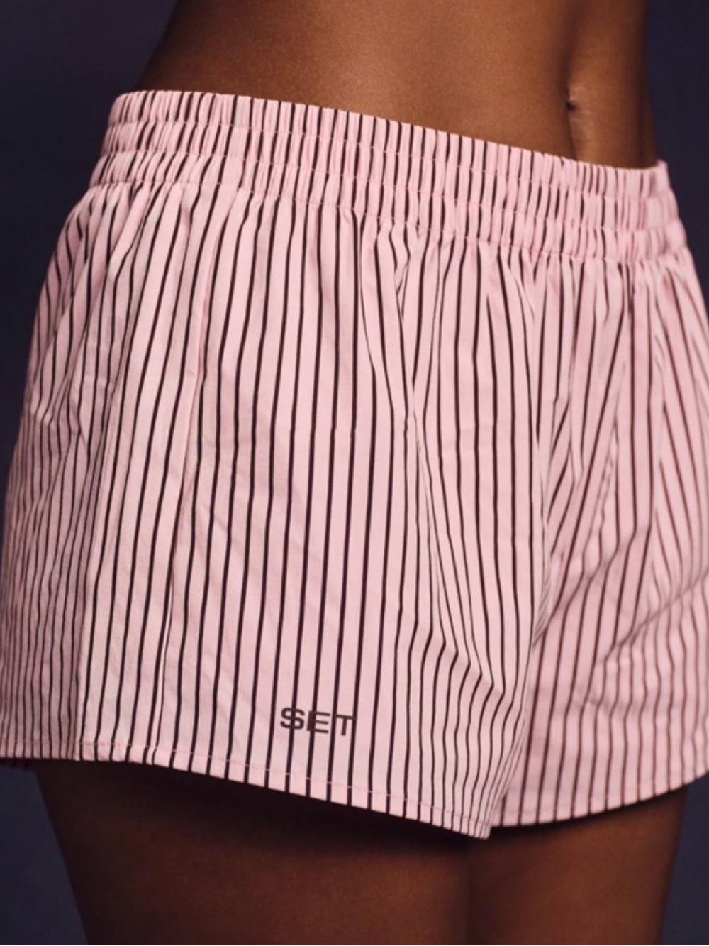 Set Active stripe shorts in swirl